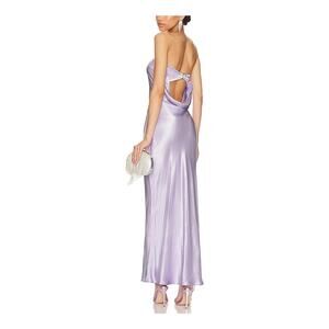 Bec + Bridge 'Moondance' Purple Viscose Strapless Midi Dress Size 4